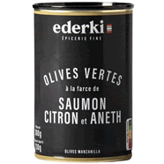  Olives farcies saumon, citron et aneth