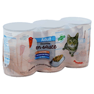  Bouchées en sauce pour chats adultes assortiment de poissons