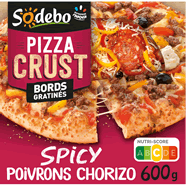 Pizza épicée aux poivrons et chorizo