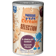 Nestlé Nestle P'tit Céréale - Céréales En Poudre Quinoa, Banane Et Prune Dès 6 Mois