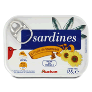  Sardines à l'huile de tournesol