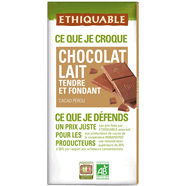  Tablette de chocolat au lait bio