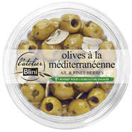  Olives à la méditerranéenne à l'ail et fines herbes