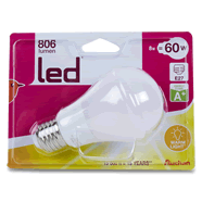 Auchan ampoule led E27 standard 60W equi couleur chaude