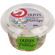  Olives vertes dénoyautées et dès de fromage