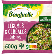  Légumes et céréales cuisinés chou kale, pois, oignon