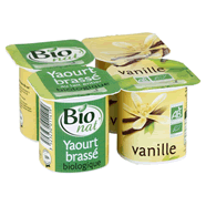  Yaourts brassés bio à la vanille