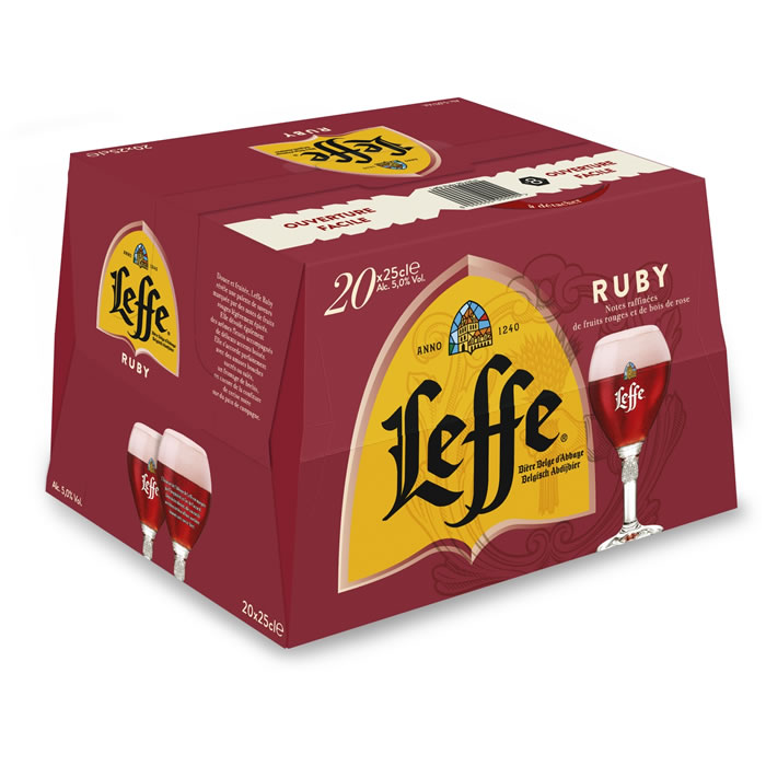 LEFFE Ruby Bière aromatisée aux fruits rouges