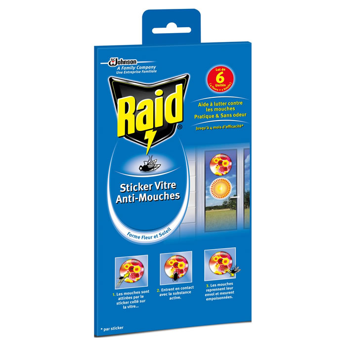 RAID Sticker vitre anti-mouches