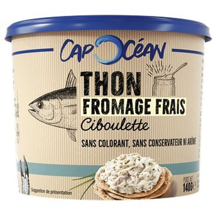CAP OCEAN Tartinable thon, fromage frais et ciboulette