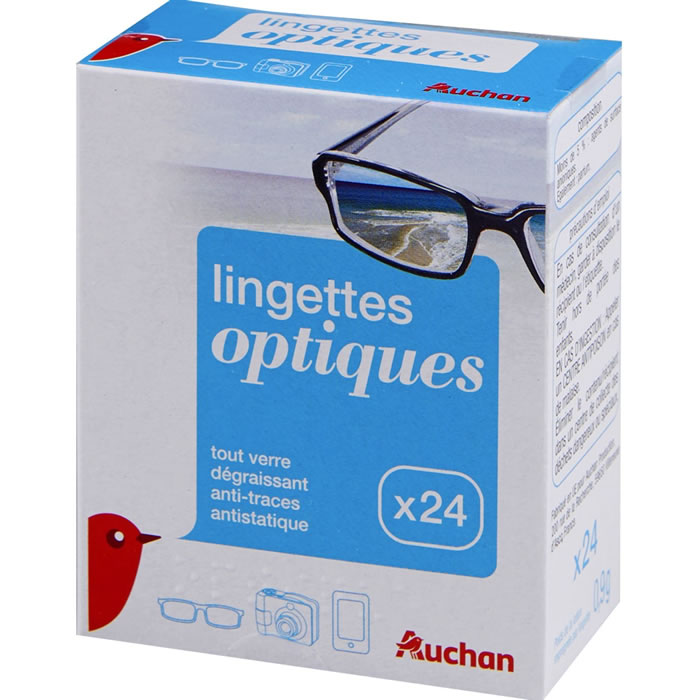 AUCHAN Lingettes optiques