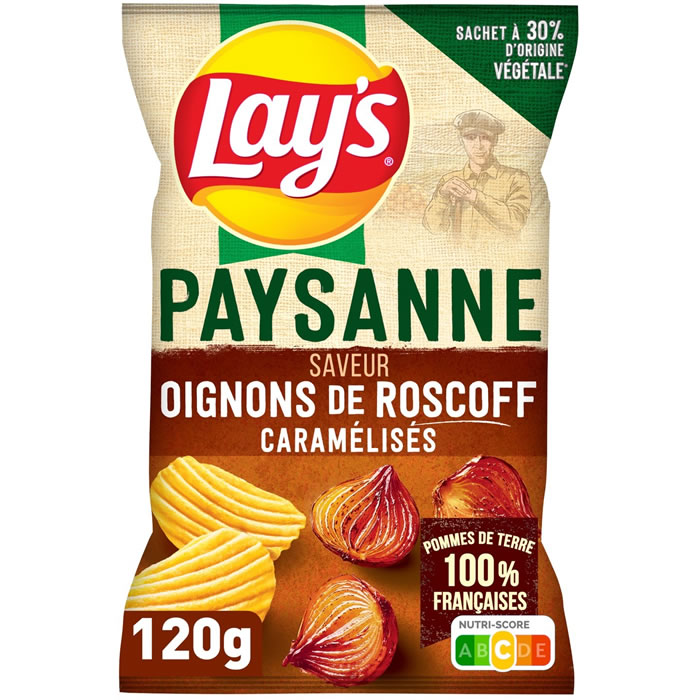 LAY'S Chips paysannes saveur oignons de roscoff caramélisés