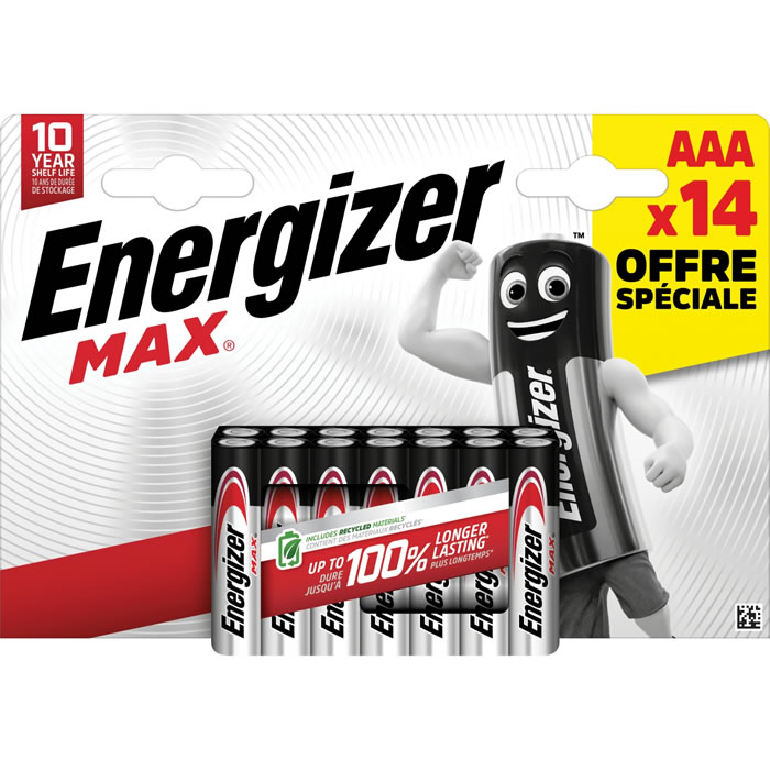 ENERGIZER Max Piles alcalines LR03 - type AAA