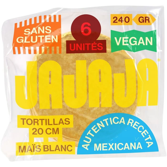 JAJAJA Tortillas de maïs blanc