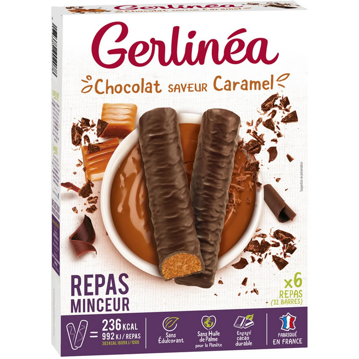 GERLINEA Barres chocolatées au caramel
