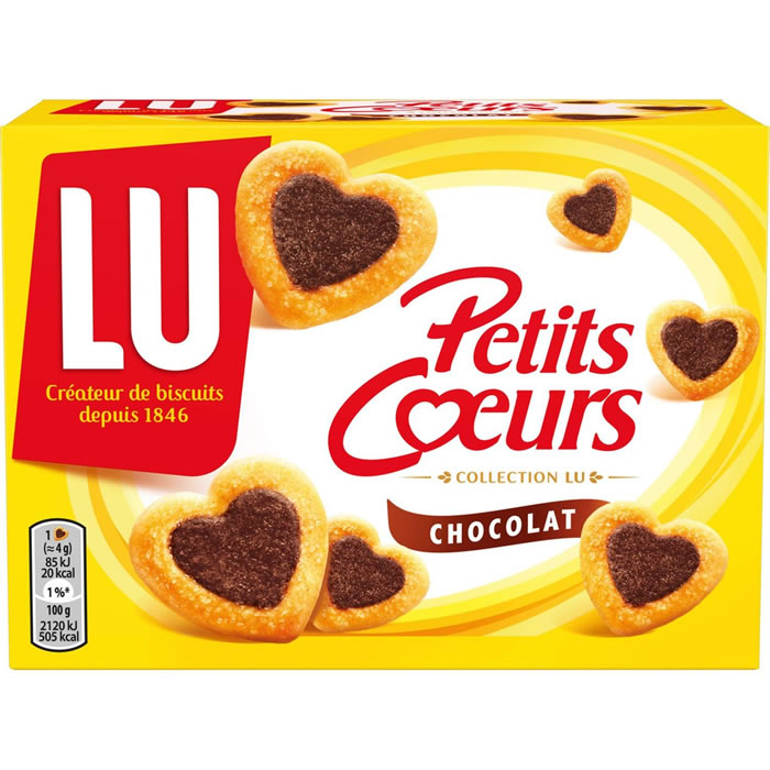 LU Petits Coeurs Biscuits feuilletés au chocolat