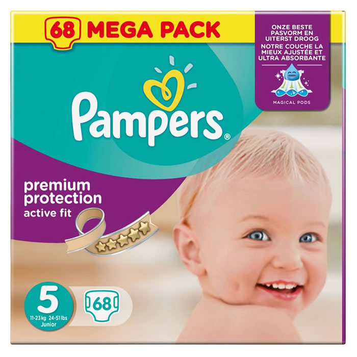 PAMPERS Active Fit Couches taille 5 (11-23 kg)