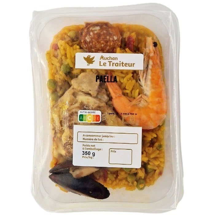 AUCHAN Le Traiteur Paëlla au poulet et fruits de mer
