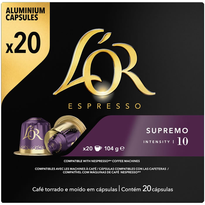 L'OR Espresso Capsules de café supremo N°10