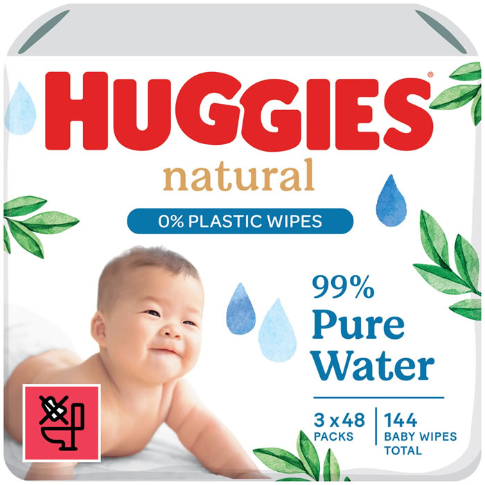 HUGGIES Natural Lingettes pour bébé