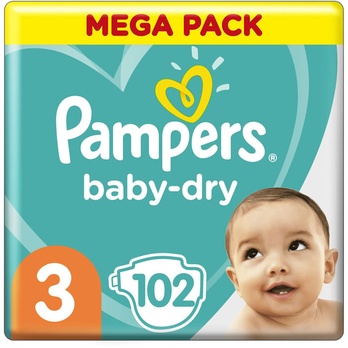 PAMPERS Baby-Dry Couches taille 3 (6-10 kg)