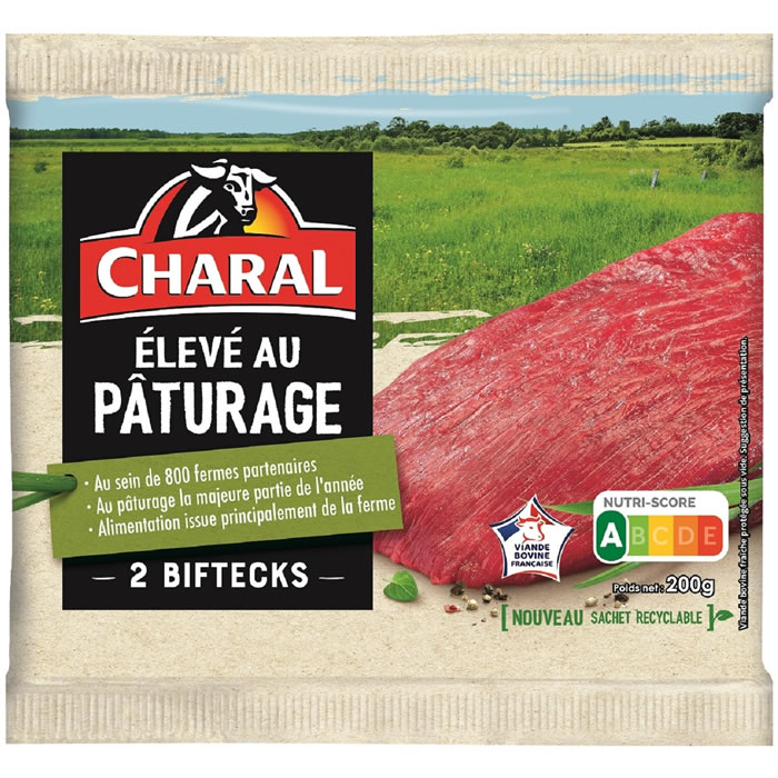 CHARAL Biftecks - élevé au paturage