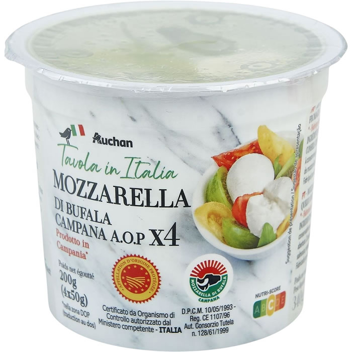 AUCHAN Tavola In Italia Mozzarella di bufala campana AOP