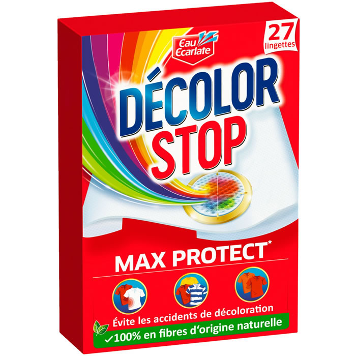 EAU ECARLATE Lingettes anti-decoloration linge Decolor Stop - Lot
