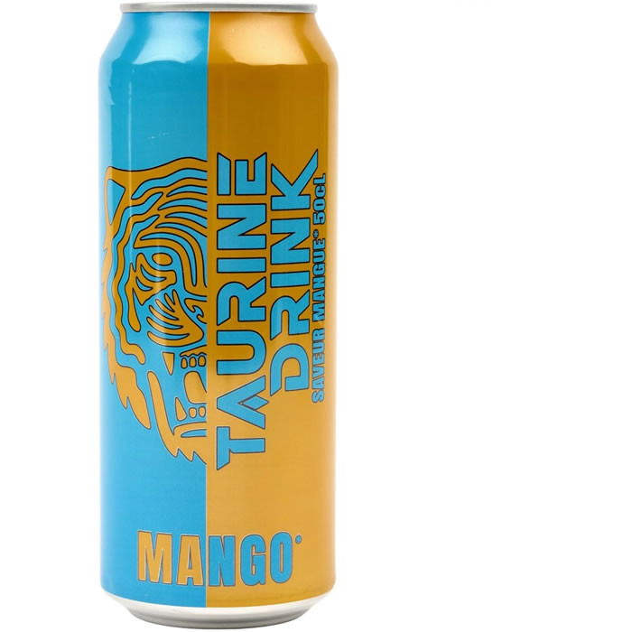 TAURINE DRINK Energy Drink Boisson gazeuse aromatisée à la mangue à base de taurine