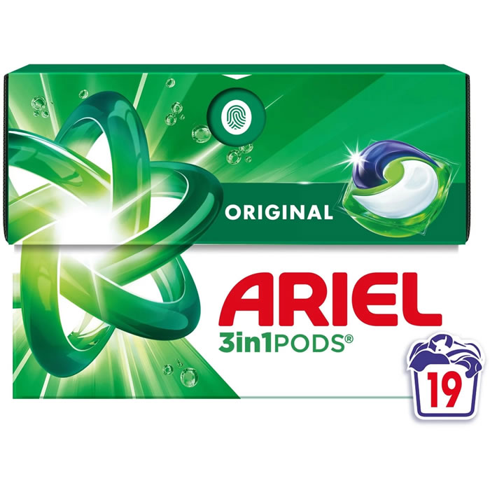 ARIEL 3 en 1 Pods Lessive capsules originales
