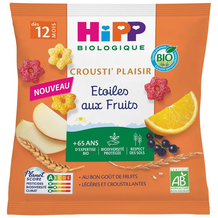 HIPP Crousti'Plaisir Biscuits aux fruits dès 12 mois bio