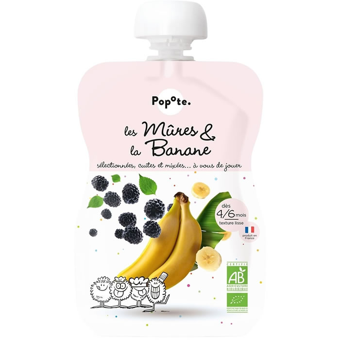 POPOTE Dessert mûre banane dès 4 mois