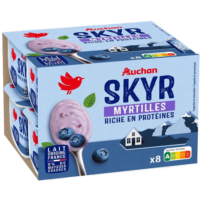 AUCHAN Skyr à la myrtille
