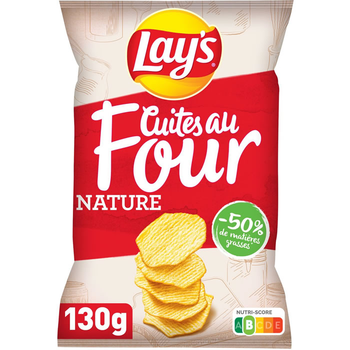 LAY'S Chips nature cuites au four