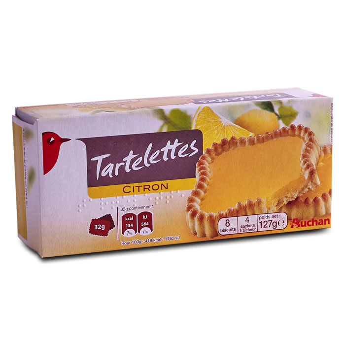 AUCHAN Tartelettes au citron