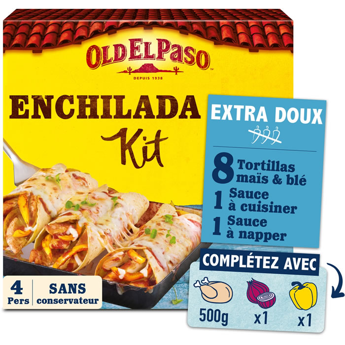 OLD EL PASO Kit pour enchiladas extra doux au four