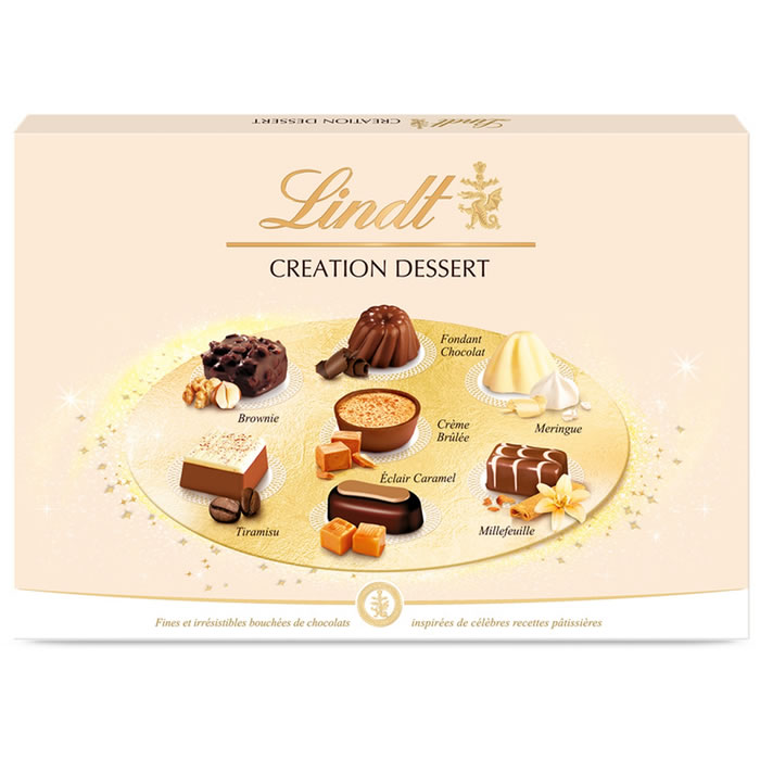 LINDT Création Dessert Assortiment de bouchées au chocolat