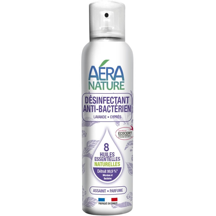 AERA NATURE Désinfectant spray anti-bactérien aux huiles essentielles
