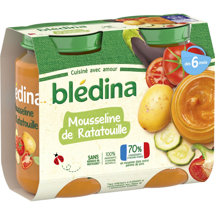 BLEDINA Mousseline de ratatouille dès 6 mois