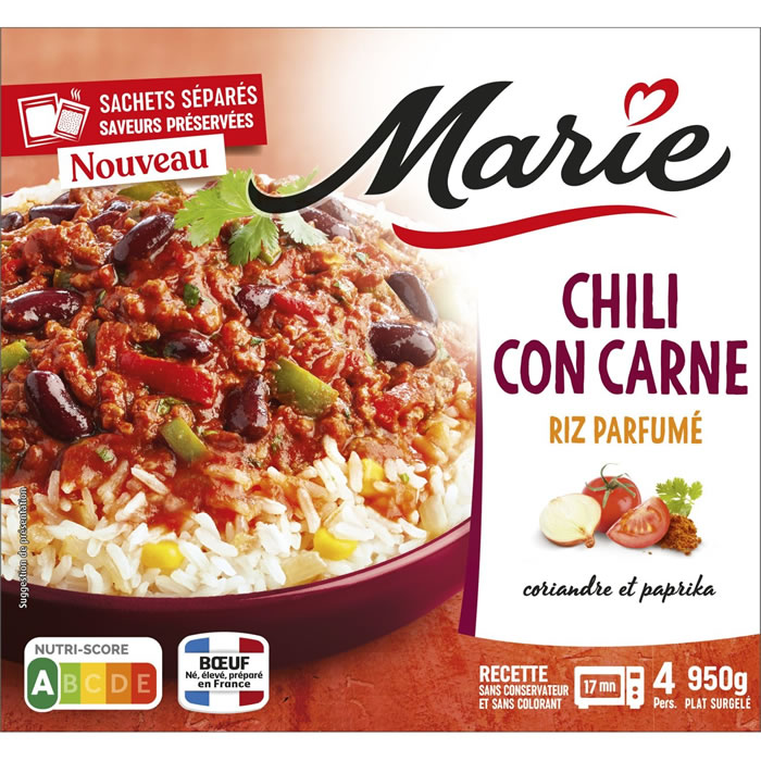 MARIE Chili con carne et riz parfumé