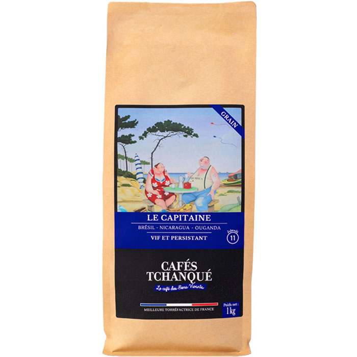 CAFE TCHANQUE Le Capitaine Café en grain pur arabica N°15