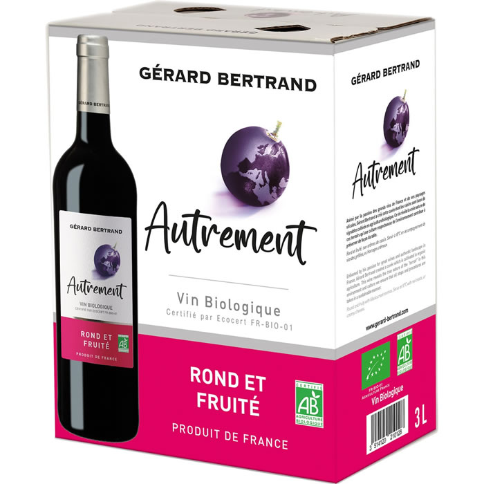 PAYS D'OC - IGP Gérard Bertrand - Autrement Vin rouge bio