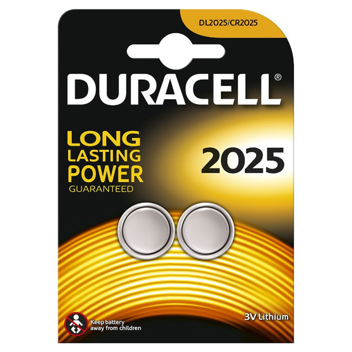 DURACELL Piles boutons lithiums - type DL/CR 2025