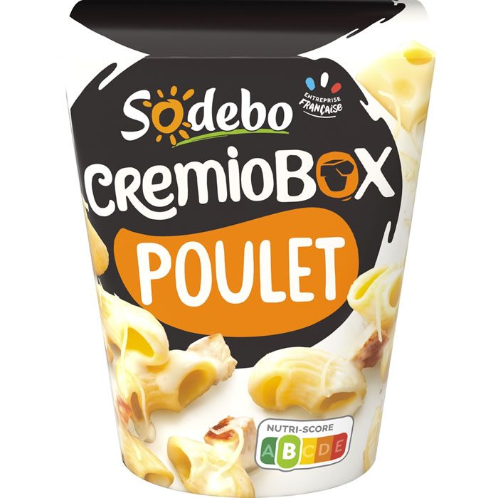 SODEBO Cremio Box Pâtes au poulet, crème et emmental