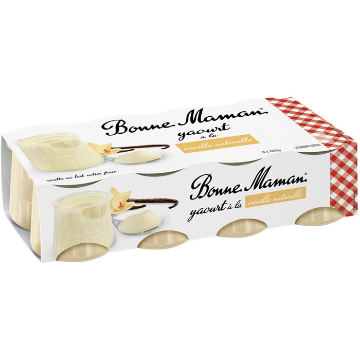 BONNE MAMAN Yaourts aromatisés à la vanille naturelle