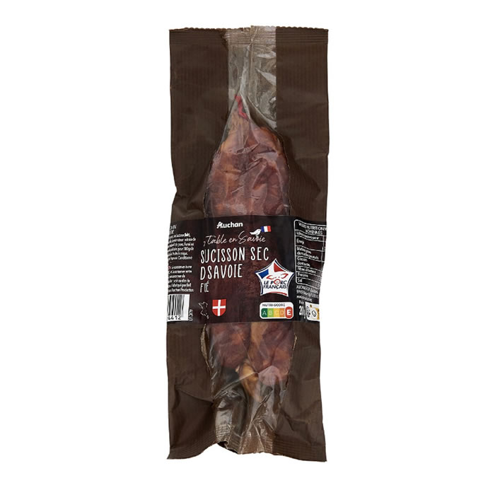 AUCHAN Mmm ! Saucisson sec de Savoie fumé