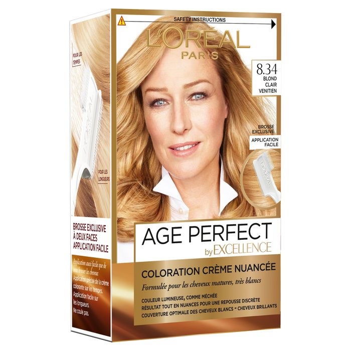 L'OREAL Age Perfect By Excellence Coloration permanente 8.34 blond clair Vénitien