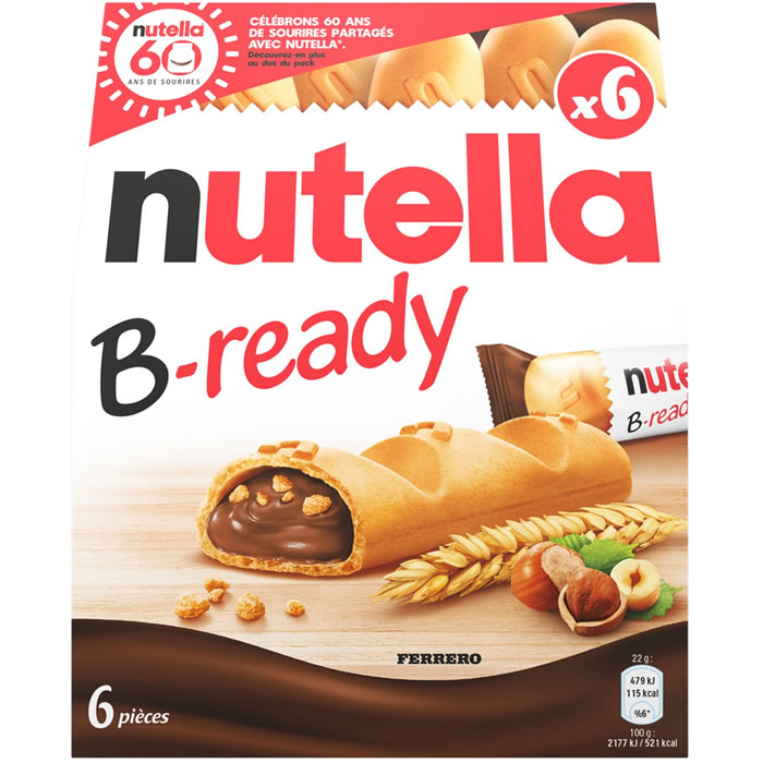 NUTELLA : B-Ready - Barres croustillantes au nutella - chronodrive
