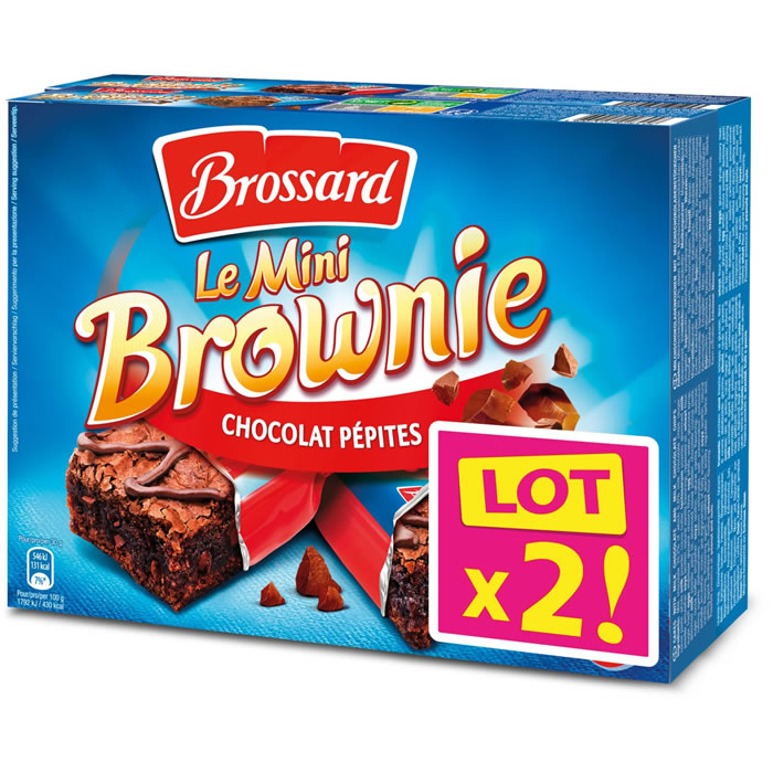 BROSSARD Pocket Gâteaux brownies au chocolat et pépites