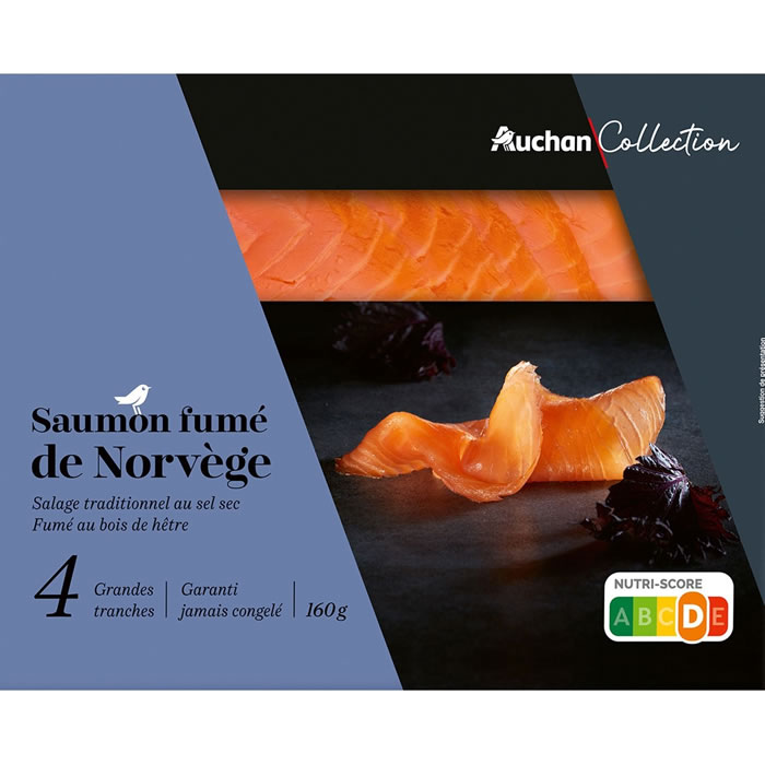 AUCHAN Collection Saumon fumé de Norvège